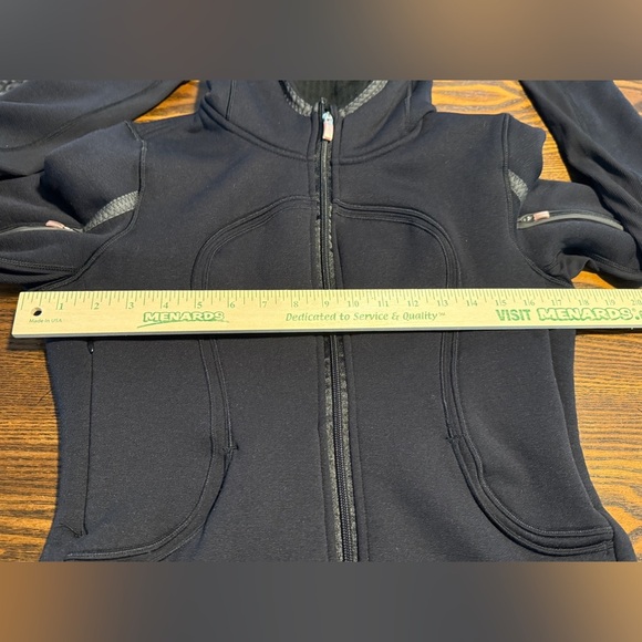 Lululemon Uba Hoodie Full Zip Jacket Women’s 8 Black Vented Athleisure Neutral - Picture 9 of 16
